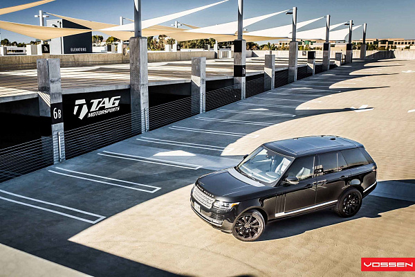 Фото дисков Vossen CV4 Черный глянец на Range Rover Sport II