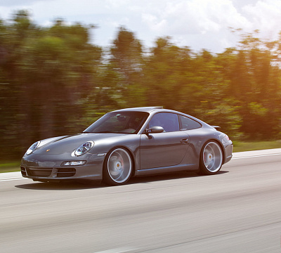 Фото дисков Vossen CV3 на Porsche 911 VI