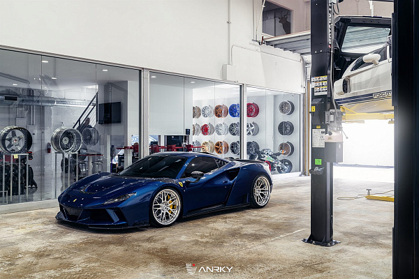 Фото дисков Anrky RS2 Полированный лак на Ferrari F8