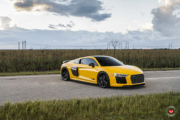 Фото дисков Vossen EVO-3 Черный сатин на Audi R8 (4S)