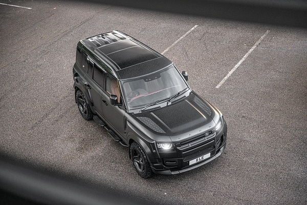 Фото дисков Kahn Mondial Heavy Duty RS Черный матовый на Land Rover Defender II