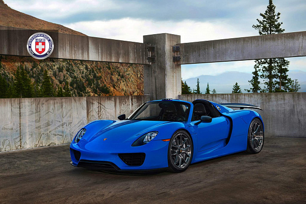 Фото дисков HRE P101 Глянцевый темный лак на Porsche 918 Spyder