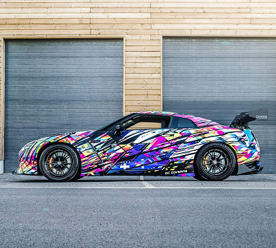 Фото дисков HRE S101 на Nissan GT-R