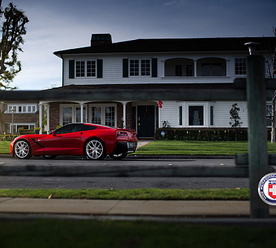 Фото дисков HRE P101 на Chevrolet Corvette C7