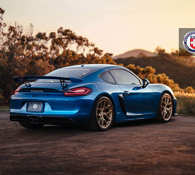 Фото дисков HRE R101 на Porsche Cayman II
