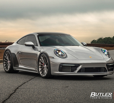 Фото дисков HRE P103 на Porsche 911 VIII