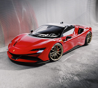 Фото дисков Brixton Forged PF11 R / RS на Ferrari SF90