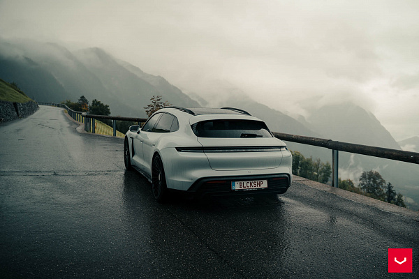 Фото дисков Vossen HF-8 Черный глянец на Porsche Taycan I