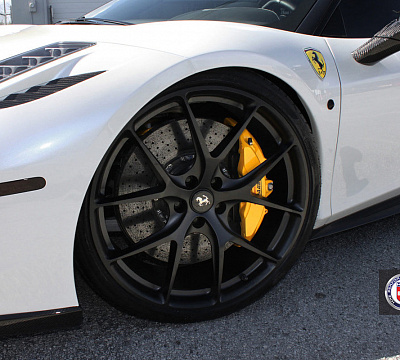 Фото дисков HRE P101 на Ferrari 458