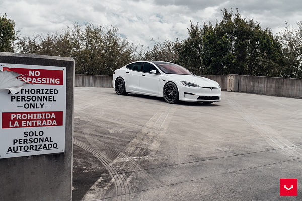 Фото дисков Vossen HFX-1 (5-Lug) Черный глянец на Tesla Model S