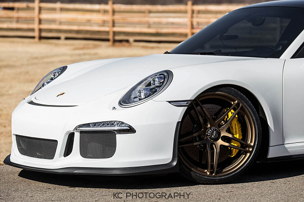 Фото дисков HRE P107 Сатиновая бронза на Porsche 911 VII