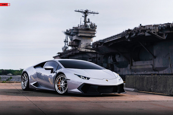 Фото дисков Anrky AN38 Полированный лак на Lamborghini Huracan