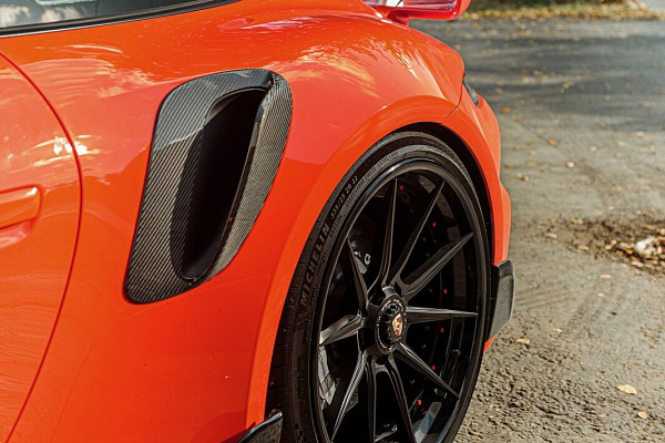 Фото дисков Strasse Wheels SV10 Deep Concave Duoblock Черный сатин на Porsche 911 VIII