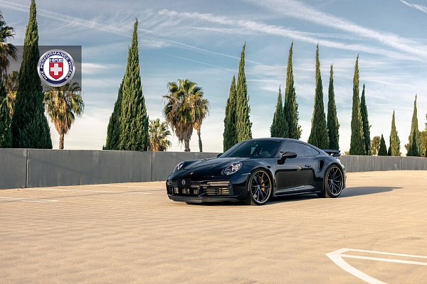 Фото дисков HRE S104SC Черный сатин на Porsche 911 VIII