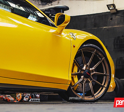 Фото дисков NOVITEC NF10 на Ferrari 458