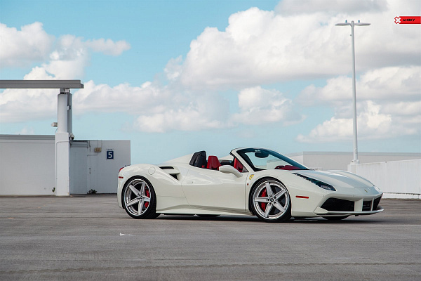 Фото дисков Anrky AN35 Сатиновый лак на Ferrari 488