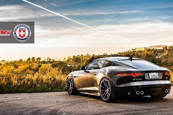 Фото дисков HRE P104 Сатиновая бронза на Jaguar F-Type