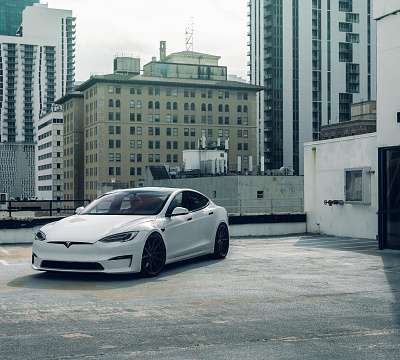 Фото дисков Vossen HF-3 на Tesla Model S
