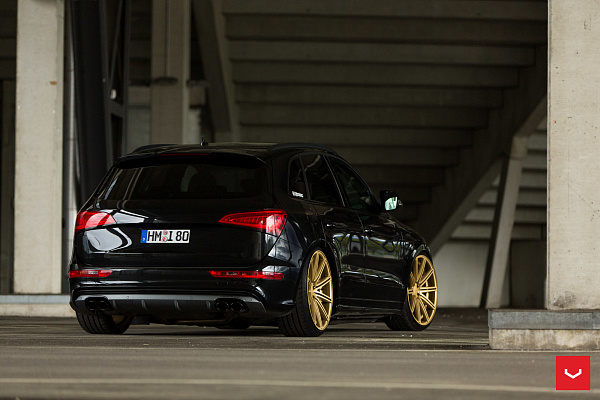 Фото дисков Vossen CV4 Сатиновое золото на Audi Q5 (8R)