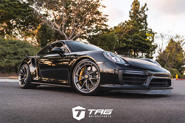 Фото дисков HRE S204 Глянцевый темный лак на Porsche 911 VII