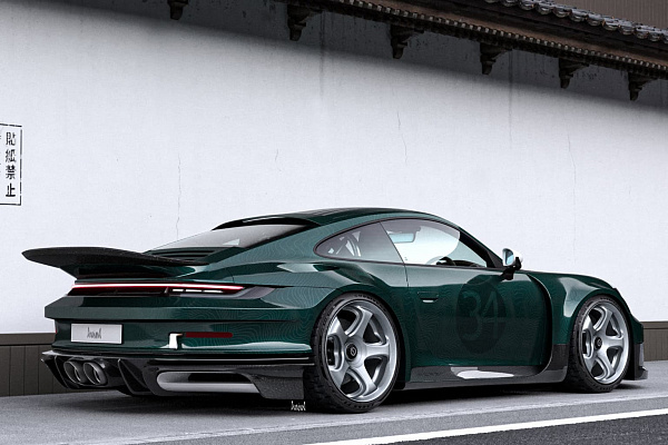 Фото дисков Brixton Forged TR06 Серебро на Porsche 911 VIII