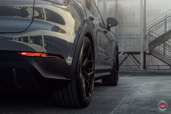 Фото дисков Vossen EVO-3 Черный глянец на Porsche Cayenne III