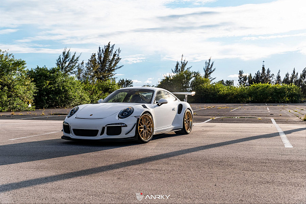Фото дисков Anrky RS1 Сатиновое золото на Porsche 911 VII