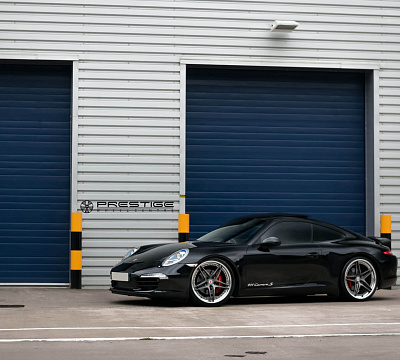Фото дисков HRE S107 на Porsche 911 VII