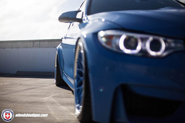 Фото дисков HRE 300 Синий глянец на BMW 3/M3 (F3x/F80)