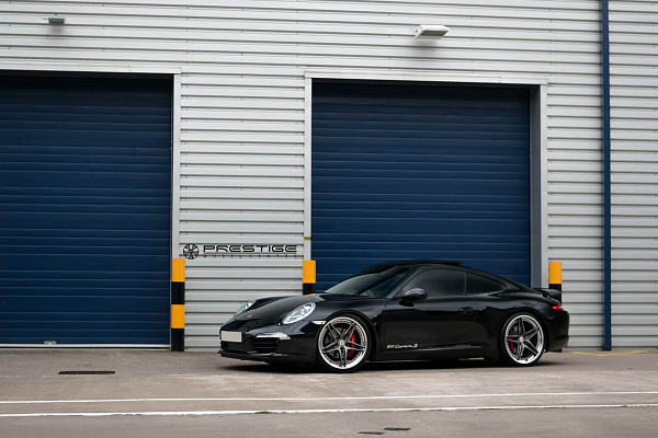 Фото дисков HRE S107 Сатиновый графит на Porsche 911 VII