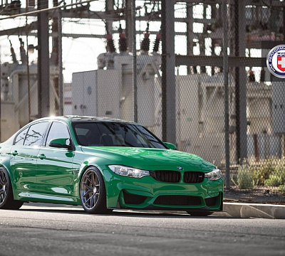 Фото дисков HRE R101 на BMW 3/M3 (F3x/F80)