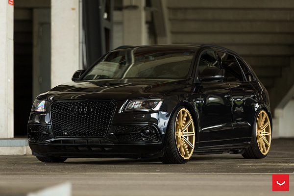 Фото дисков Vossen CV4 Сатиновое золото на Audi Q5 (8R)