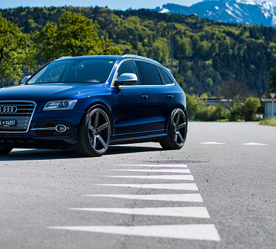 Фото дисков Vossen CV3 на Audi Q5 (8R)