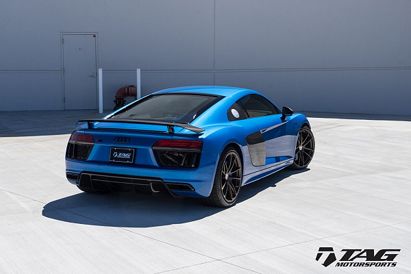 Фото дисков HRE P104 Сатиновая бронза на Audi R8 (4S)