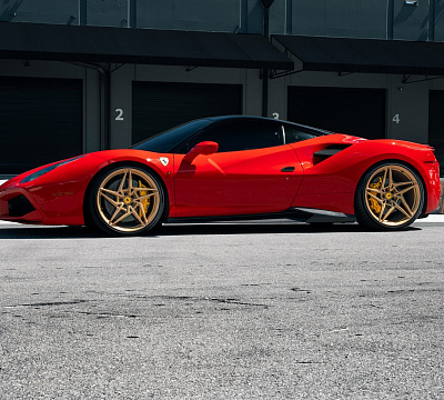 Фото дисков Anrky S1-X3 на Ferrari 488