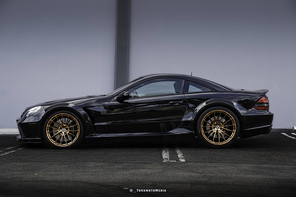 Фото дисков HRE P103 Глянцевое темное золото на Mercedes-Benz SL (R230)