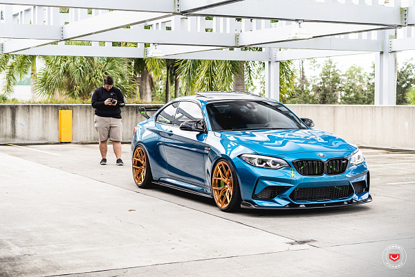 Фото дисков Vossen S21-01 Глянцевая медь на BMW 2/M2 (F22/F87)