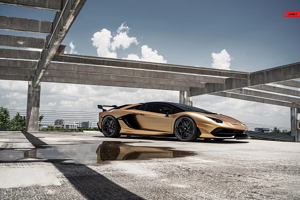 Фото дисков Anrky S3-X3 Черный сатин на Lamborghini Aventador