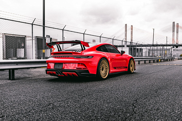 Фото дисков Brixton Forged TR20 Сатиновое темное золото на Porsche 911 VIII