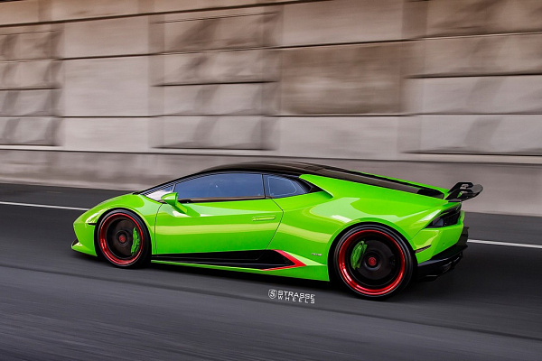 Фото дисков Strasse Wheels SV1 Deep Concave FS Другой цвет на Lamborghini Huracan