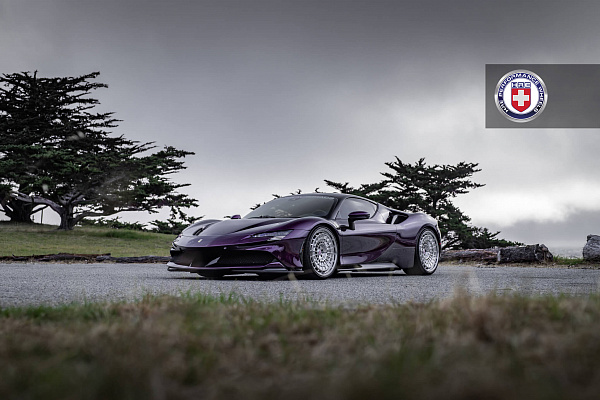 Фото дисков HRE 515 GTM Полированный лак на Ferrari SF90