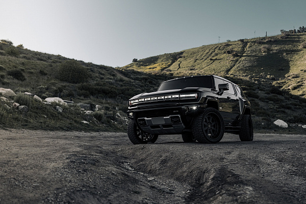 Фото дисков Brixton Forged BX01-M Черный матовый на GMC Hummer EV