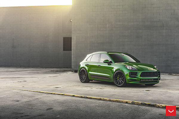 Фото дисков Vossen HF-4T Черный сатин на Porsche Macan I