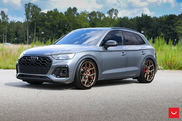 Фото дисков Vossen HF-5 Сатиновая бронза на Audi Q5 (FY)