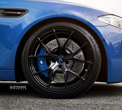 Фото дисков Strasse Wheels SM5R Deep Concave Monoblock на BMW 5/M5 (F10)