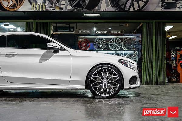 Фото дисков Vossen HF-2 Алмазная проточка на Mercedes-Benz C-Class (W205)