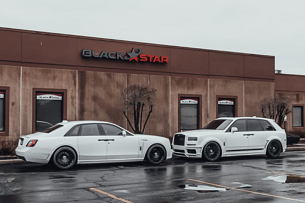 Фото дисков Brixton Forged LX01 Черный глянец на Rolls-Royce Cullinan