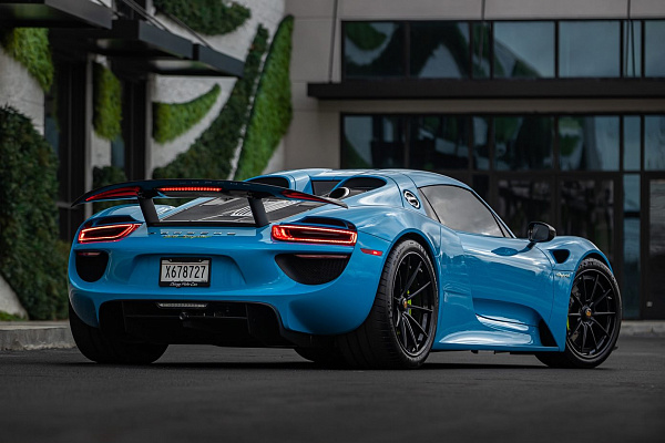 Фото дисков Anrky AN38 Черный сатин на Porsche 918 Spyder