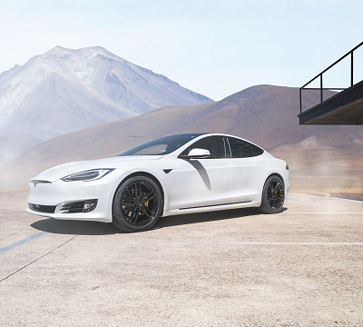 Фото дисков Vossen HF-1 на Tesla Model S