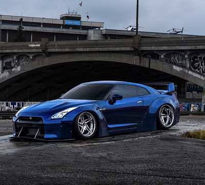 Фото дисков Savini SV71 на Nissan GT-R